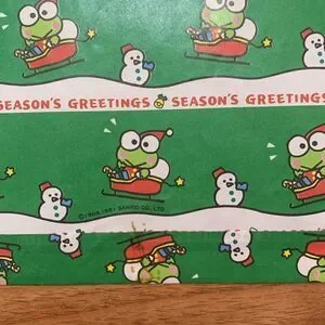 Vintage Sanrio Keroppi Paper Bag