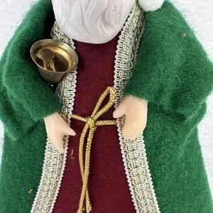 Vintage Santa Claus With Porcelain Head Father Christmas Tree Ornament Figure