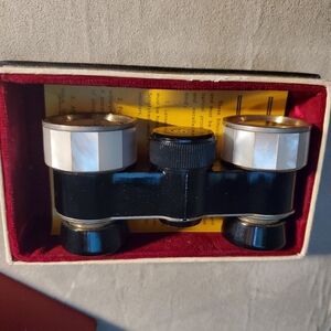 Vintage Shrine MANON Opera Glass Binoculars Mother Pearl