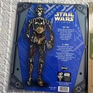 Vintage Star Wars Episode 1 R2-D2 & Skywalker Printed Pockets Folder Set Of 2