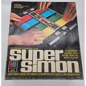 Vintage Super Simon Game Milton Bradley 1970s Electronic Toy