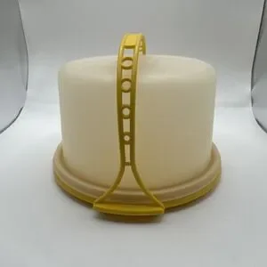 Vintage TUPPERWARE Child Size Cake / Cupcake Carrier Holder 1970s