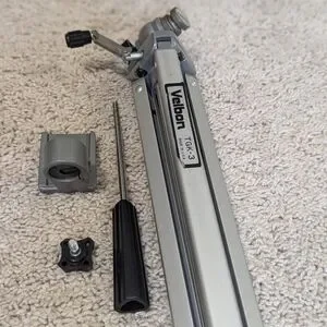 Vintage Velbon Adjustable Aluminum Tripod - Model TGK-3 - Original Box 1970's
