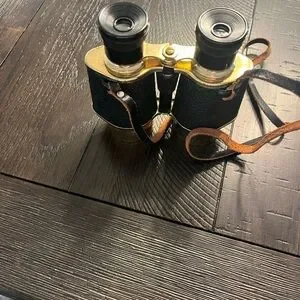 Vintage War Era Unbranded 4x40 Opera Theatre Event Binoculars With Case