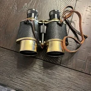 Vintage War Era Unbranded 4x40 Opera Theatre Event Binoculars With Case