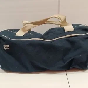 Vintage West Marine Navy/White Nylon Sailing Duffle Bag