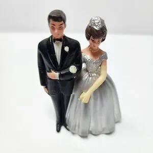 Vintage Wilton Cake Topper 25th Silver Wedding Anniversary