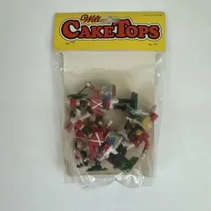 Vintage Wilton Cake Tops Plastic 3" Soldier Band Set 6 Pcs