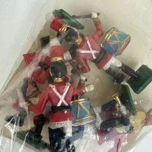 Vintage Wilton Cake Tops Plastic 3" Soldier Band Set 6 Pcs