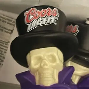 Vintage Y2k Coors Light Skelaton skull string lights
