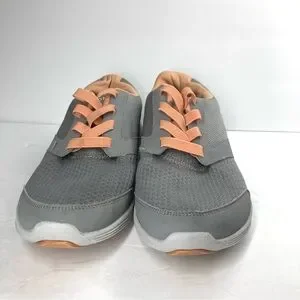 Vionic Sneakers Womens 8.5 Mesh Gored Laced Sneakers Shoes Slip On