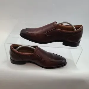 Vionic Sullivan Men's Orthopedic Footwear Brown Leather Shoes Loafers US Size 12