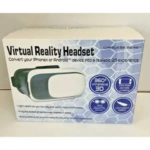 Virtual Reality Headset Wireless Gear Model G0391 3D Experience