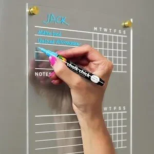 Visibly Magnetic Acrylic Fridge Chore Chart—Gold