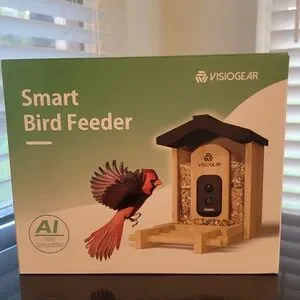 Visiogear Smart Bird Feeder - Black and Brown