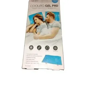 Vista Crest Cooling Gel Pad Blue Squares For Pillow Etc Rate HTF NIB