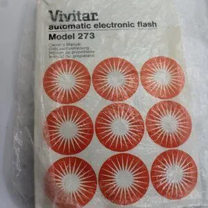 Vivitar Auto Thyristor Mdl# 273 10 Ft Extension Cord Stand Attachment Manual