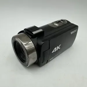 Vivitar DVR4K-BLK Compact Camcorder W/Battery - Black