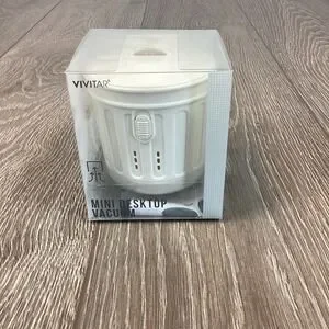Vivitar Mini Desktop Keyboard Vacuum Great for Crumbs Dust Pet Hair & More