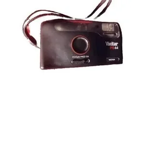Vivitar PS44 Film Camera Black - For Parts Rewinder Not Working Proper. Film In