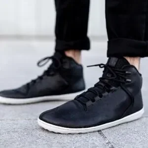 VivoBarefoot Camel Hide Black Leather Sneakers size 11