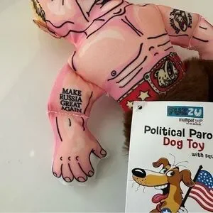 Vladimir Putin Russian President Dog Toy - Fuzzu Political Parody Dog Toy