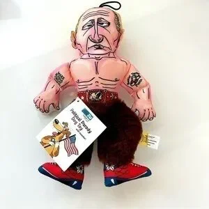 Vladimir Putin Russian President Dog Toy - Fuzzu Political Parody Dog Toy