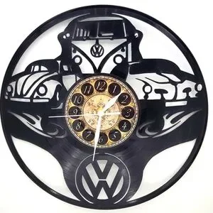 VOLTS WAGON vinyl record clock