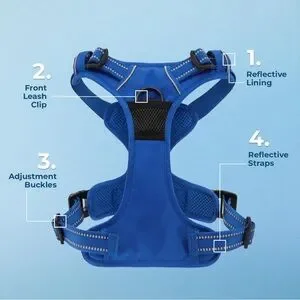Voyager Blue Adjustable Dog Harness