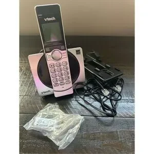 VTech DECT 6.0 Expandable Cordless Phone With Call Block CS6919 (Silver & Black