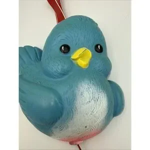 VTG 1968 Fisher Price BLUEBIRD Music Box Pull Crib Toy CHILDREN'S PRAYER# 189