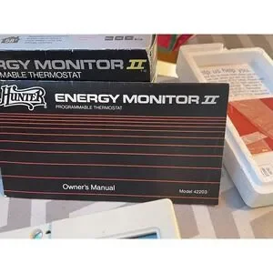 Vtg 1988 In Box Hunter Energy Monitor II Programmable Thermostat 42203