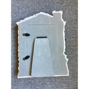 Vtg 1998 FIGI Santa & Me Resin Christmas Photo Frame North Pole -‎ Fits 3.5 X 5