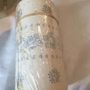 VTG 3.5 Inch Pre-pasted Boarder Blue Flower 3 Rolls 5 Yds Each