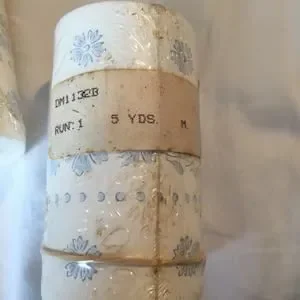 VTG 3.5 Inch Pre-pasted Boarder Blue Flower 3 Rolls 5 Yds Each