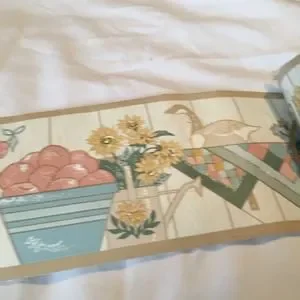 VTG 3.5 Inch Pre-pasted Wallpaper Boarder 3 Rolls 5 Yards Each CAT Border