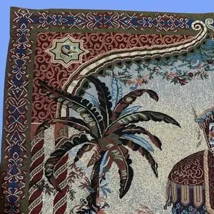 Vtg Bombay Company Elephant Tapestry-26”x36”-EUC