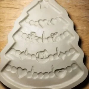 Vtg Brown Bag Cookie Art Christmas Tree Cookie Mold 1986 Craft