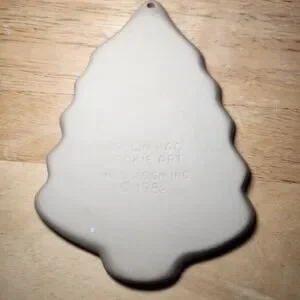 Vtg Brown Bag Cookie Art Christmas Tree Cookie Mold 1986 Craft