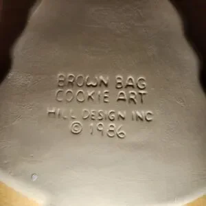 Vtg Brown Bag Cookie Art Christmas Tree Cookie Mold 1986 Craft
