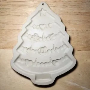 Vtg Brown Bag Cookie Art Christmas Tree Cookie Mold 1986 Craft