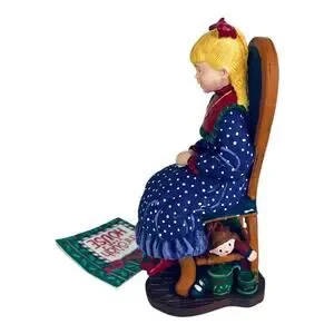 VTG Dept 56 All Through The House NATALIE Victorian GIRL Sitting Figurine 6" NWT