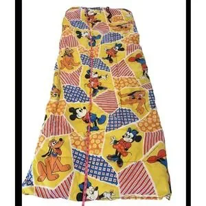VTG Disney Mickey Minnie Mouse Pluto Sleeping Bag 77"length X 33" Width Read