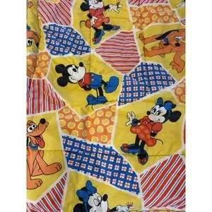 VTG Disney Mickey Minnie Mouse Pluto Sleeping Bag 77"length X 33" Width Read