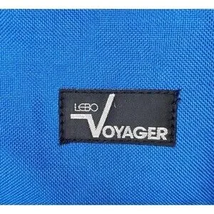 VTG LEBO Cassette Holder Padded Removeable Shell/Strap Blue Zip Pocket Holds 30