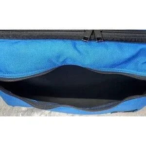 VTG LEBO Cassette Holder Padded Removeable Shell/Strap Blue Zip Pocket Holds 30