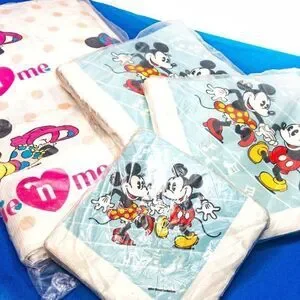 VTG Mickey/Minnie Mouse Party Napkins/Table Cover