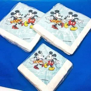 VTG Mickey/Minnie Mouse Party Napkins/Table Cover