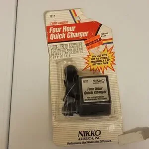 VTG Nikko # 1212 Power Supply Adapter 4 Hour Quick Charge - Use on any 9.6V Batt