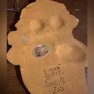 VTG NOS 1977 Suzy’s Zoo Ceramic Christmas Ornament 4" OWL Enesco E-9248 JAPAN